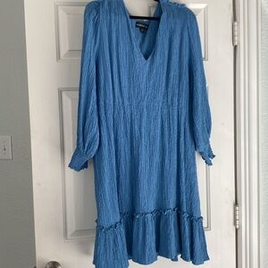 Blue dress 18W Harper 241